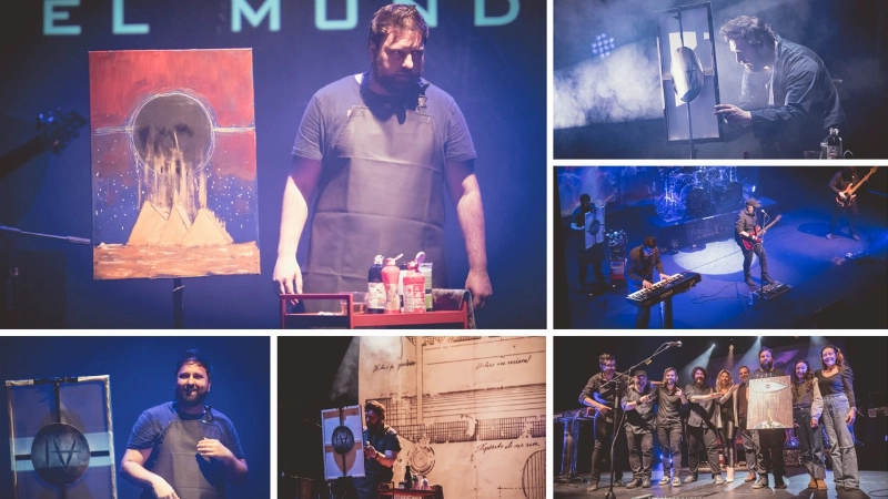 Sebastián Bauzá, el artista mallorquín que revoluciona el arte en directo fusionando pintura, música e inteligencia artificial en el espectáculo "InmorthIA" 