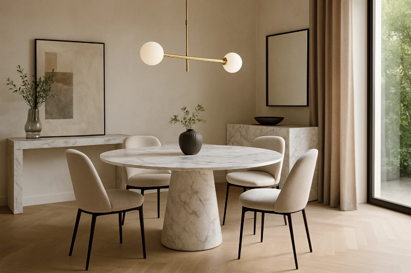 Muebles de mármol: lujo y sofisticación para comedor y salón
