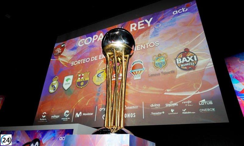Los enfrentamientos de cuartos de Copa: Real Madrid-UCAM Murcia, Gran Canaria-Valencia, Barça-Manresa y Unicaja-Tenerife. ¡La emoción del baloncesto en todo su esplendor!