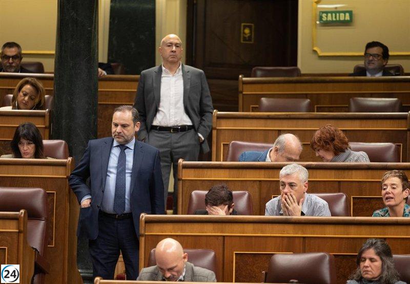 Ábalos fue trasladado tres veces en el Congreso hasta acabar en el 