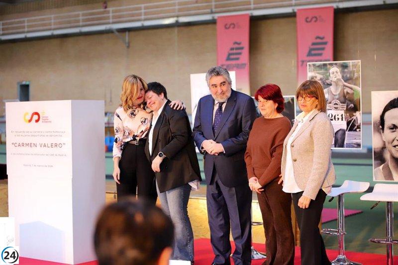 Carmen Valero, referente pionera, da nombre a instalaciones atletismo en Madrid.