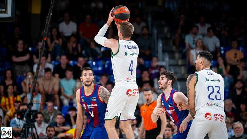 Unicaja derrota al Real Madrid en La Fonteta y se sitúa como líder al vencer al Barça.