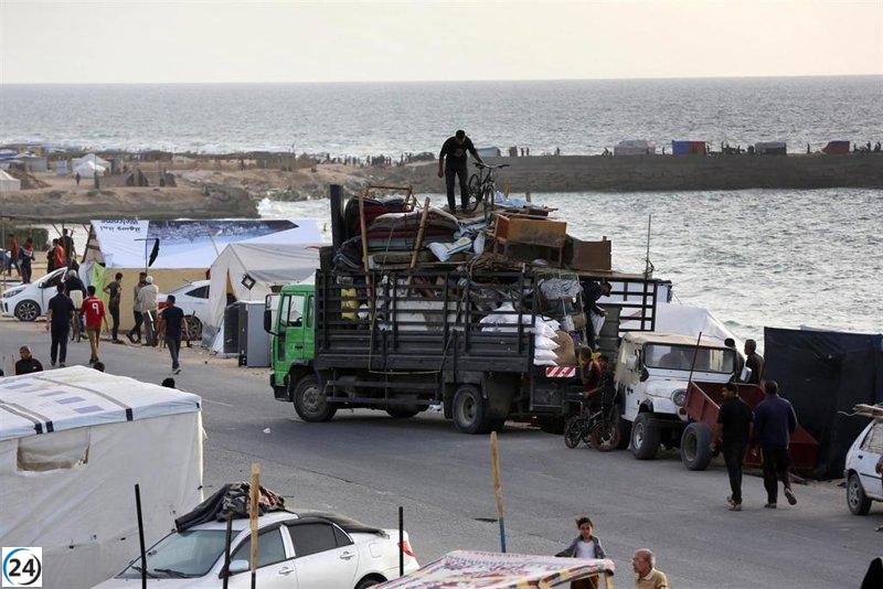 Más de 600.000 palestinos abandonan Rafá por ataques israelíes.