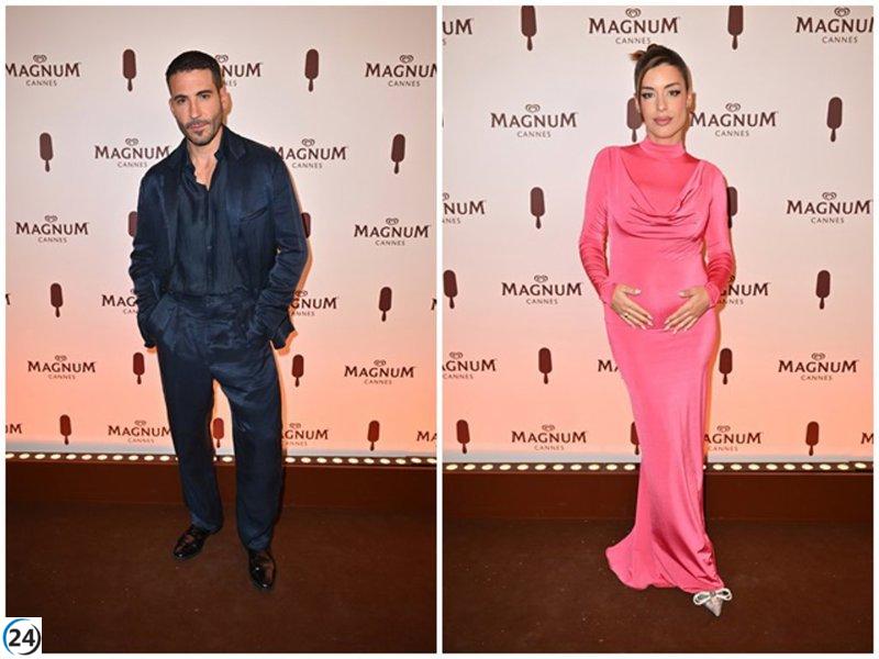 Miguel Ángel Silvestre, Dulceida y Troye Sivan en el lanzamiento de la nueva campaña de Magnum en Cannes.
