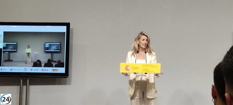 Díaz elogia a las ONG por rescatar a 200.000 personas de la exclusión social en Europa mediante el empleo.