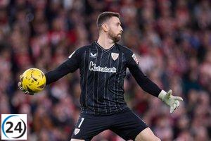 Competencia ajustada por el Zamora entre Unai Simón, Ter Stegen y Álex Remiro.