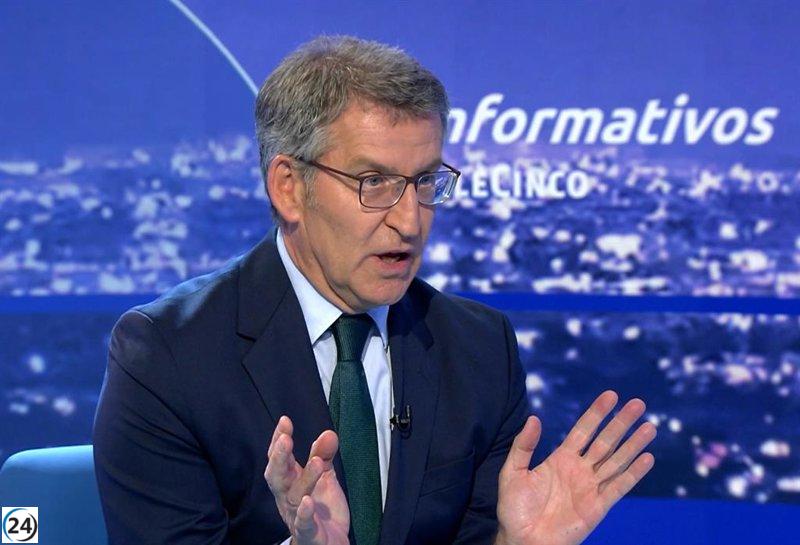 Feijóo critica polarización con Milei y exige a Sánchez explicar la labor de su mujer