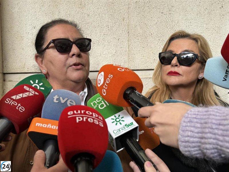 María del Monte e Inmaculada Casal muestran cautela ante la liberación de Antonio Tejado