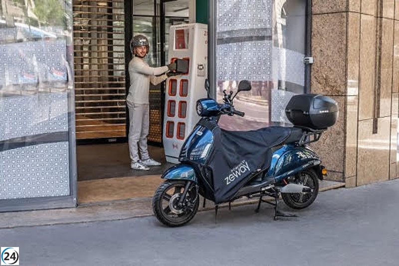 Zeway inicia en España su servicio de alquiler de motos eléctricas.
