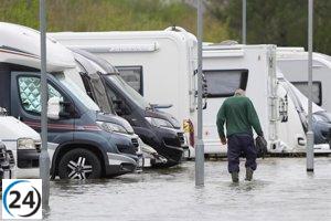 El cambio climático aumenta un 35% la intensidad de las tormentas en Reino Unido e Irlanda, revela estudio.