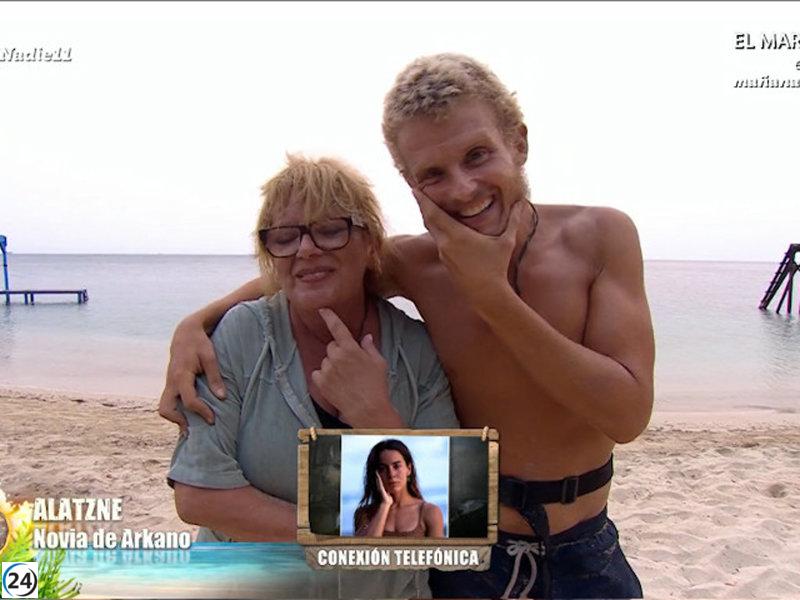 La madre de Arkano le devuelve la sonrisa en 'Supervivientes'