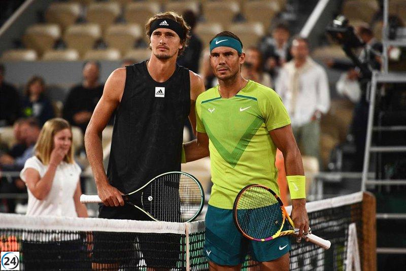 Nadal enfrentará a Zverev en la apertura de Roland Garros.