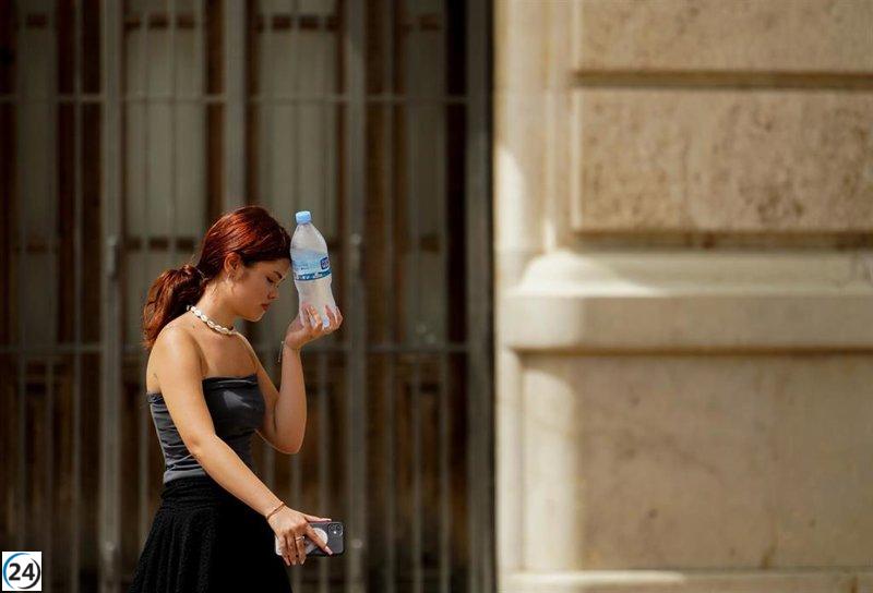 Ola de calor en el centro y sur peninsular con temperaturas de hasta 34ºC y lluvias en el norte hasta el jueves.