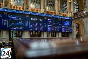 El Ibex 35 sube a 11.225 puntos en la media sesión.