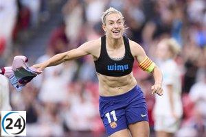 Alexia Putellas satisfecha con el cumplimiento de los objetivos del equipo.