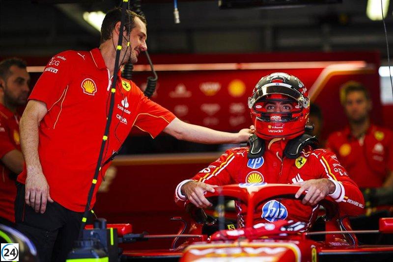 Sainz se ve perjudicado por su posición de salida