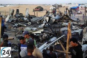 Las Fuerzas Armadas de Israel investigan el bombardeo en Rafá.