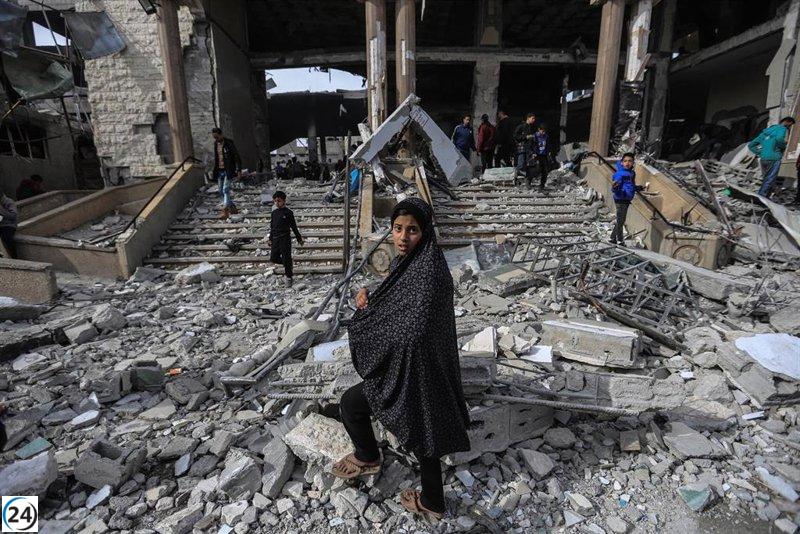 Más de un millón de palestinos desplazados en 20 días en Gaza, según la ONU