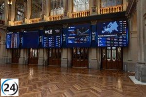 El Ibex 35 se estanca alrededor de los 11.300 puntos en la mitad de la jornada.