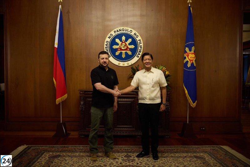 Zelenski visita Filipinas y se reúne con el presidente del país en su primera visita oficial
