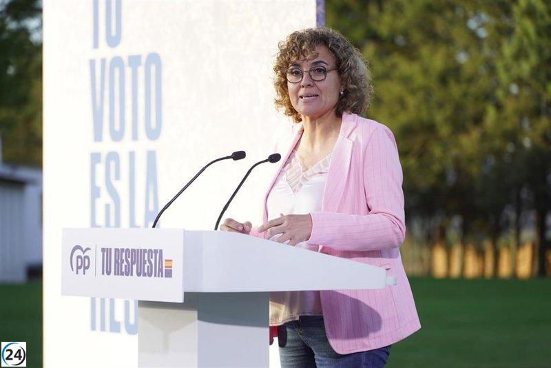 Montserrat del Partido Popular cuestiona la presidencia de Sánchez por sus mentiras sobre su esposa.