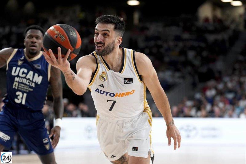 El Real Madrid aprovecha la inexperiencia del UCAM Murcia