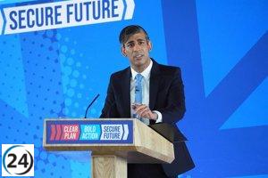 Sunak garantiza menos inmigración y menor carga impositiva para garantizar seguridad en el Reino Unido.