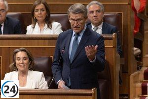 Feijóo critica a Sánchez por no resolver crisis y le culpa de la irrupción de Alvise.