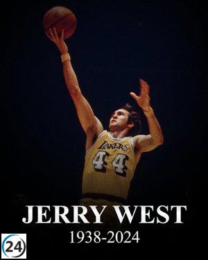 Muere a los 86 años Jerry West, ícono de la NBA.