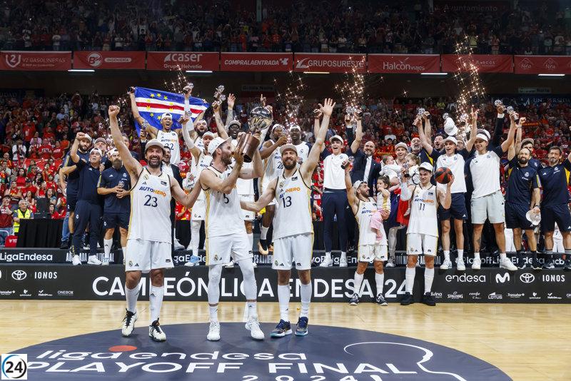 El Real Madrid conquista el título de la Liga Endesa