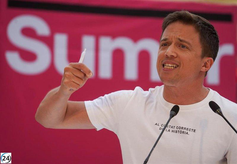 Grupo colegiado liderará proceso lento de rearmar Sumar, advierte Errejón.