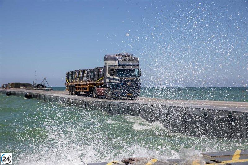 El Pentágono planea mover el muelle temporal de Israel a Gaza esta semana.