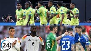 Brasil, Alemania e Italia continúan sumidos en crisis.