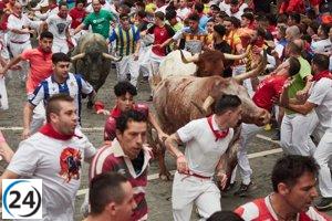 Tres personas gravemente heridas en el peligroso séptimo encierro de San Fermín