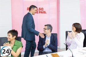 Sánchez se muestra optimista ante un posible acuerdo con ERC para investir a Illa, según fuentes del PSOE.