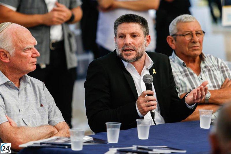Smotrich insta a Netanyahu a anexar Cisjordania ante posible decisión de la CIJ sobre asentamientos.