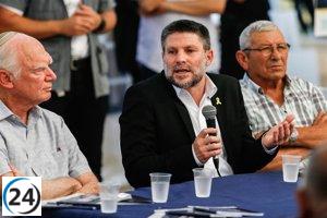Smotrich insta a Netanyahu a anexar Cisjordania ante posible decisión de la CIJ sobre asentamientos.