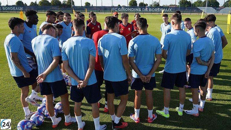 El equipo masculino de fútbol busca emular el éxito de la selección absoluta en la Eurocopa de París.