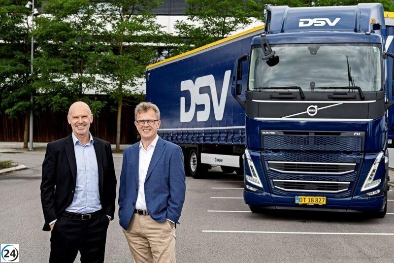 DSV implementará 300 camiones eléctricos de Volvo en Europa para impulsar la sostenibilidad de su flota.