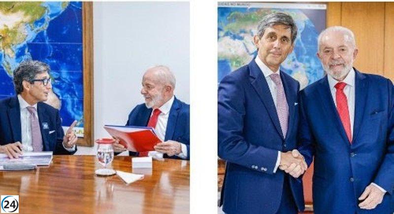 Álvarez-Pallete asegura a Lula el compromiso de Telefónica con Brasil