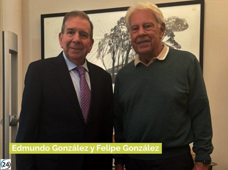 Encuentro entre Felipe González y Edmundo González para apoyar la transición democrática en Venezuela.