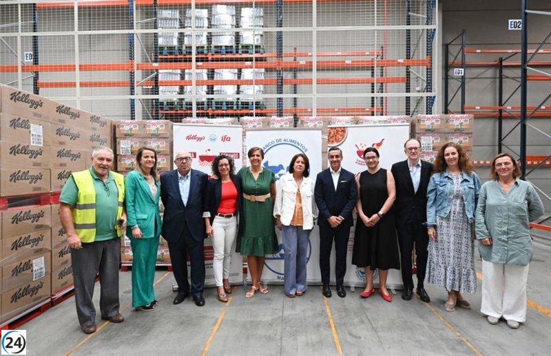 Kellogg's entrega generosa donación de cereales a Bancos de Alimentos