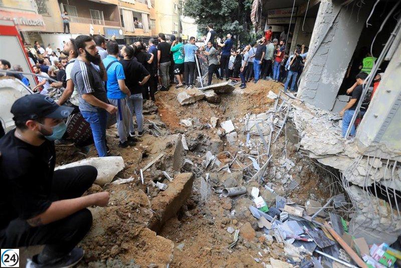 Ataque israelí contra Beirut foco en bombardeo selectivo.