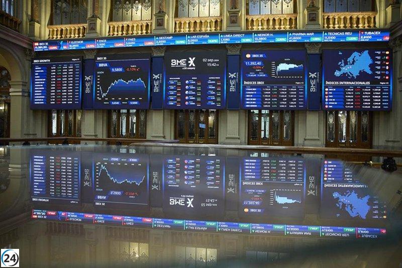 El Ibex 35 sube un 0,33% y finaliza en los 11.837 puntos