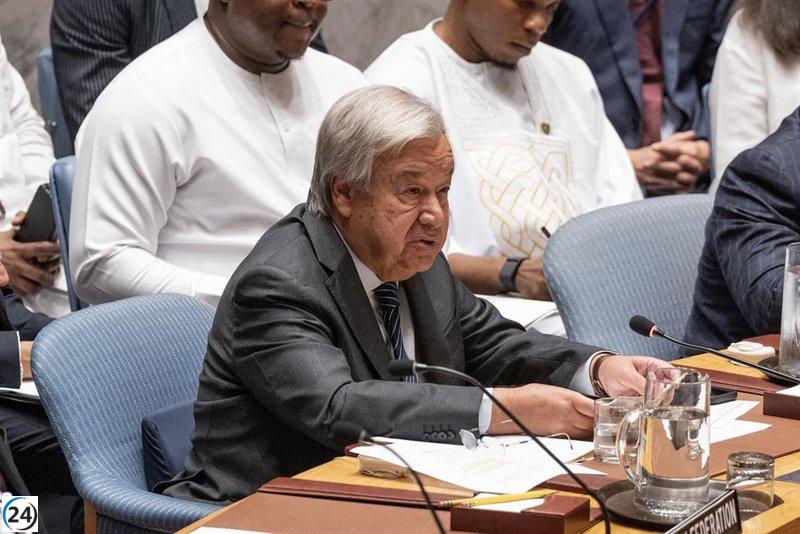 Guterres insta a detener la guerra en Ucrania en el Consejo de Seguridad de la ONU.