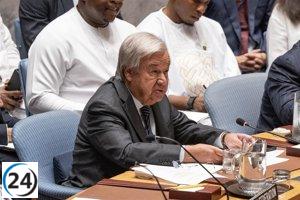 Guterres insta a detener la guerra en Ucrania en el Consejo de Seguridad de la ONU.