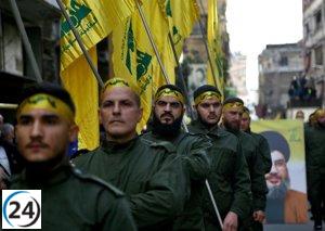 Hezbolá responde con decenas de proyectiles a bombardeos israelíes en Líbano.