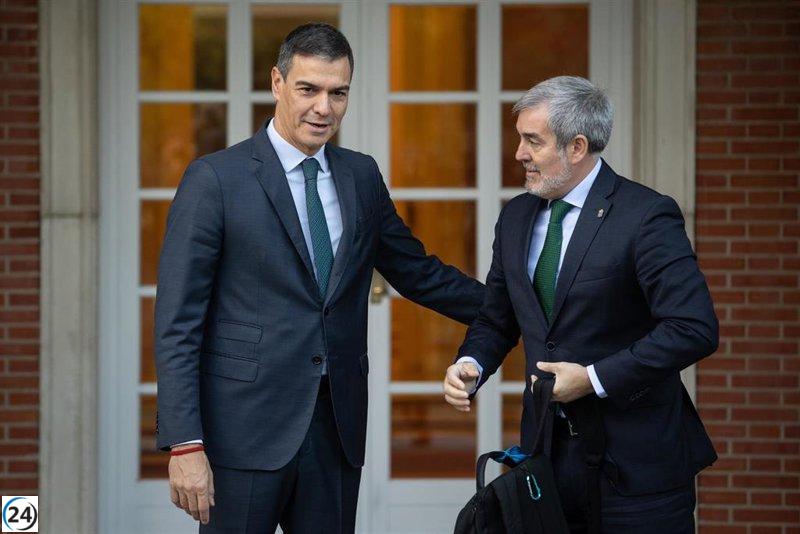 Sánchez recibe críticas de Clavijo por el cupo catalán: 