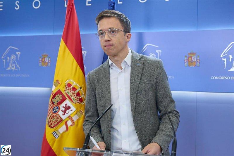 La Policía actuará contra Errejón por acoso sexual si hay pruebas suficientes, según Interior.