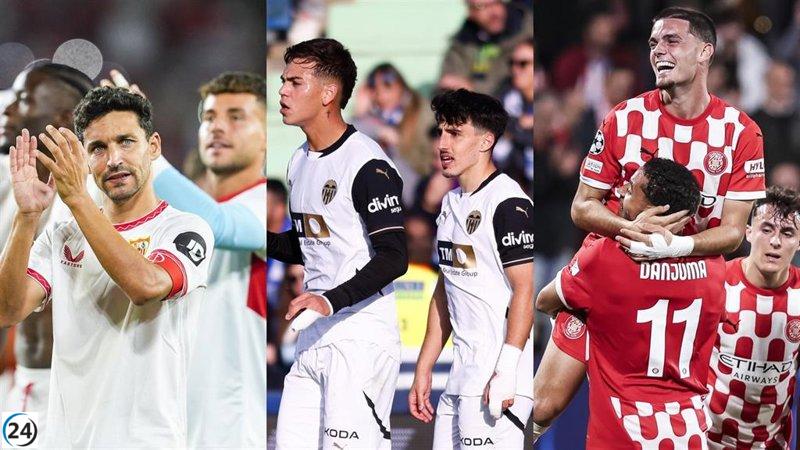 Equipos de Sevilla, Osasuna, Celta, Girona y Leganés buscan avanzar en la Copa del Rey.